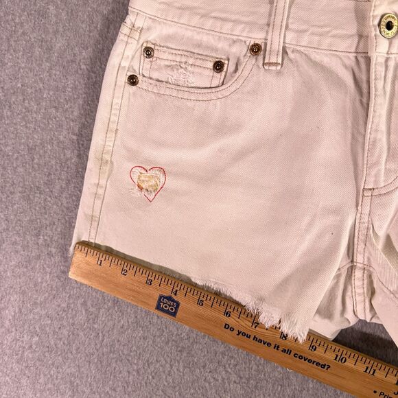 Old Navy Womens White Shorts Jeans Size 6 (29) Cut-Off Denim - Picture 7 of 10